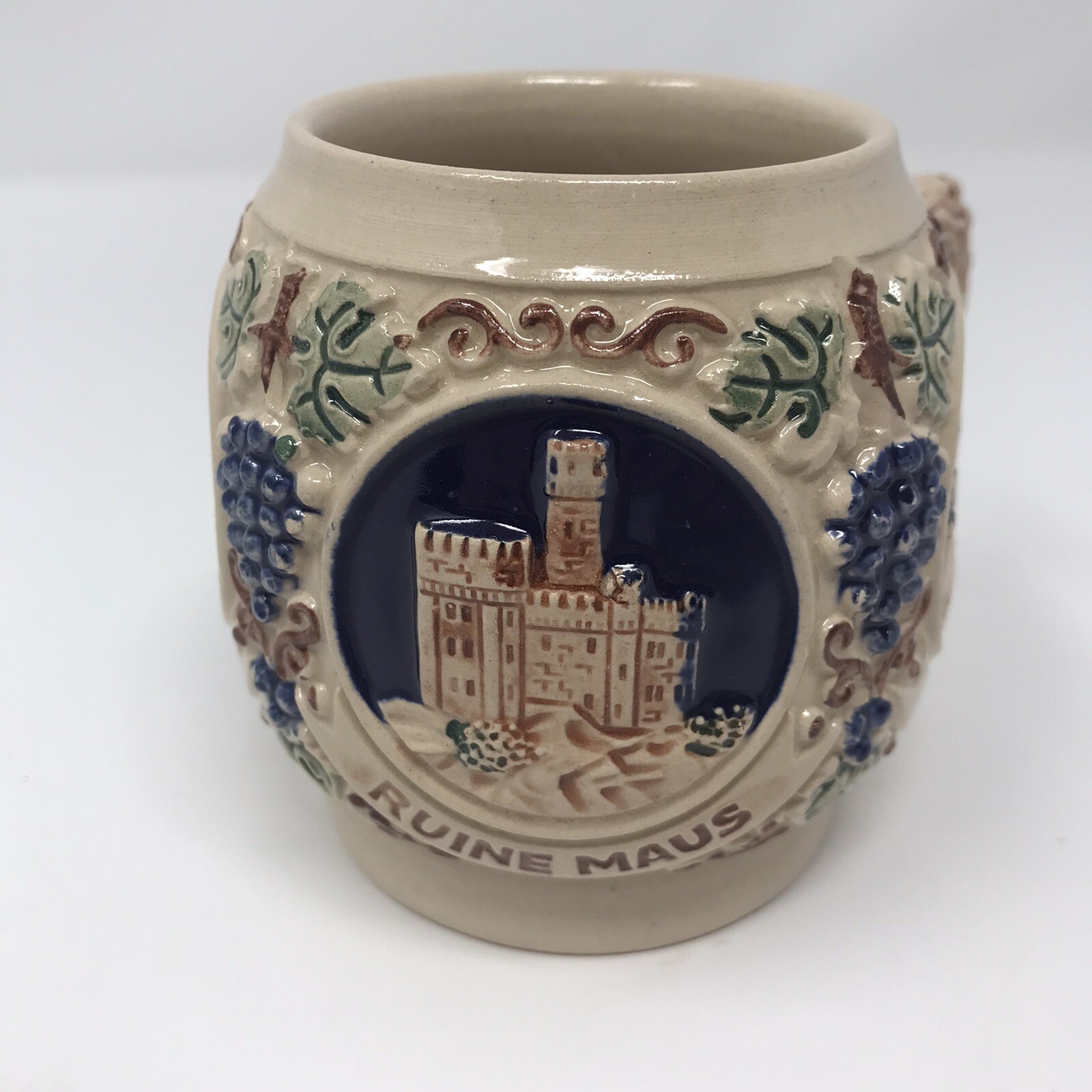 Gerzit Gerz Original Vintage Wine Glass Mug Cup 3.75” Ruine Maus Mauseturm