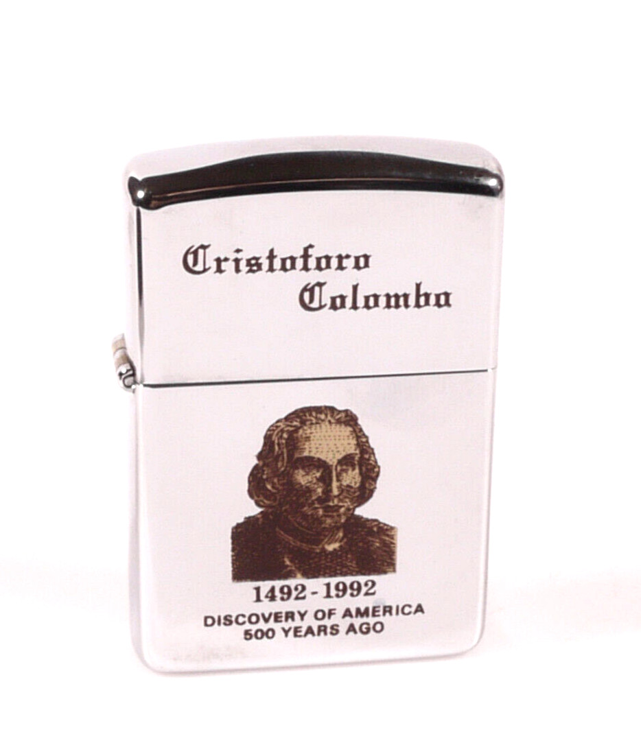 PRL) ZIPPO CRISTOFORO COLOMBO 1492 1992 ANNIVERSARY DISCOVER