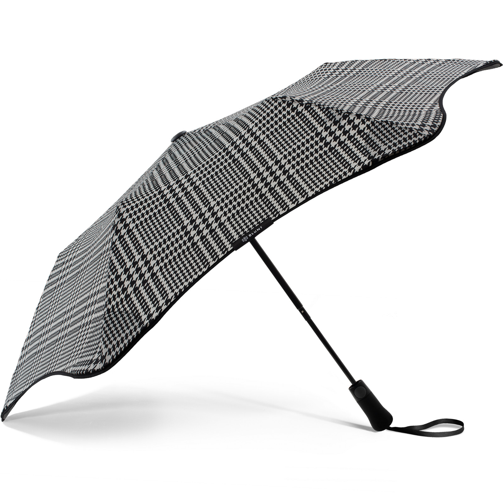 BLUNT Metro Umbrella HOUNDSTOOTH Compact, Collapsible, Auto-Open | WARRANTY