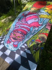 Cheshire Face Mask, Face Shield, Buff, Neck Gaiter – Stretchy Polyester/Spandex