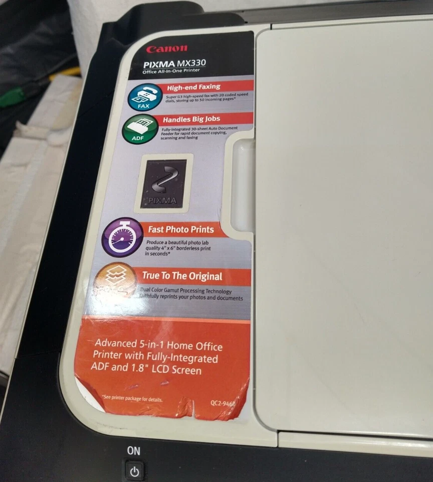 CANON PIXMA PRINTER MX330 ALL-IN-1 INKJET COLOR PRINT COPY SCAN FAX PARTS/REPAIR - Image 3 of 4