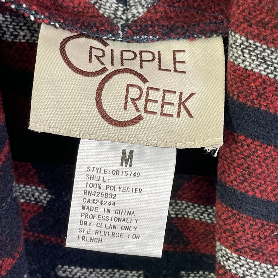 Cripple Creek Womens Medium Jacket Vest Aztec Southwest Navajo Western Rodeo - Image 3 of 4