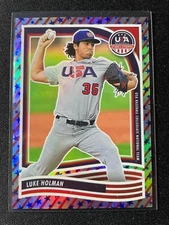 2024 Panini USA Stars & Stripes Luke Holman Stars & Stripes Parallel #49/50!!!