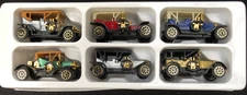 Die cast metal mini classic cars set of 6 from the national motor museum mint 
