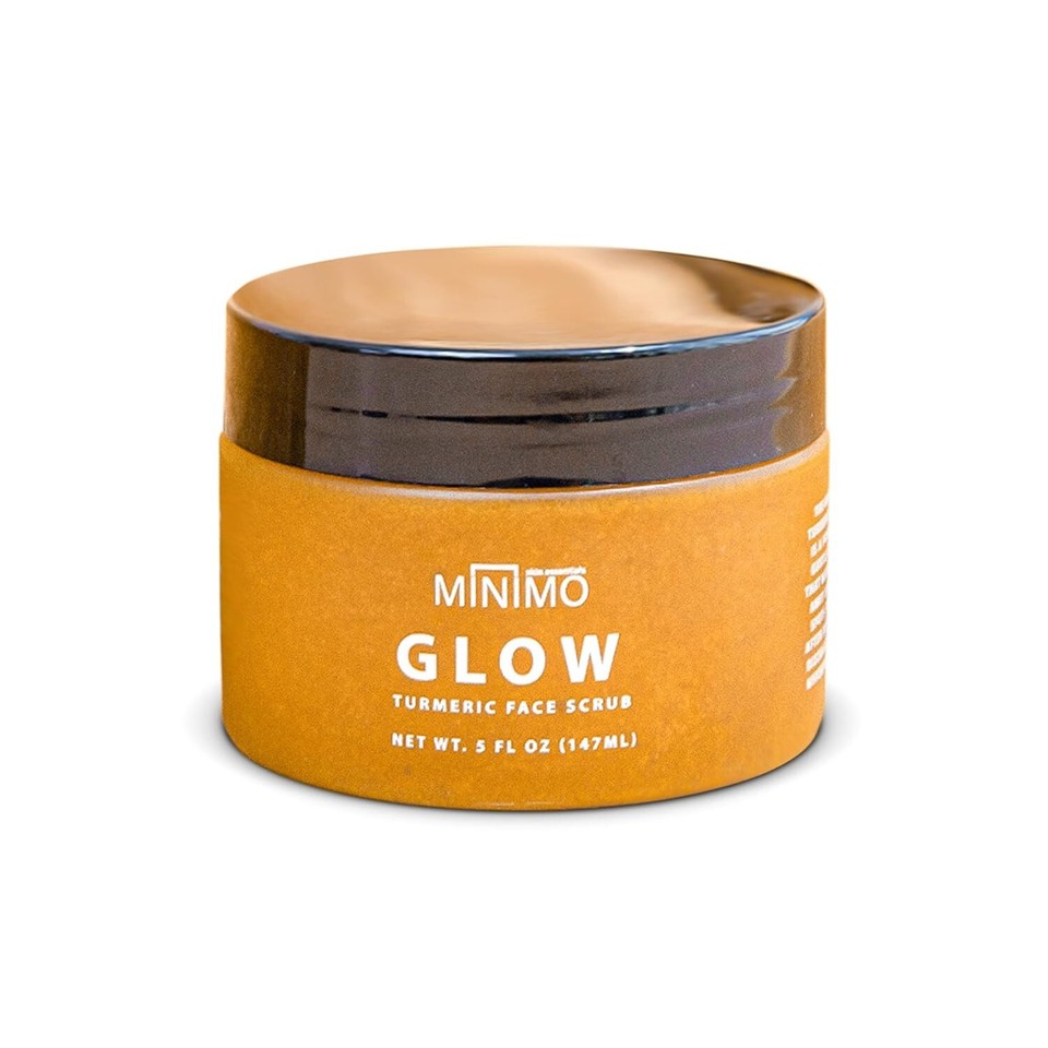 Minimo Glow Turmeric Face Scrub Exfoliating, Radiant Skin 5 fl oz