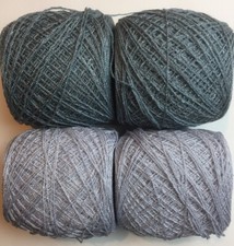 Lace yarn Crystal Colors 3051/15,Acrylic/Rayon. 900 yards per ball. 1 lot of 4.