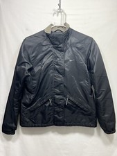 Nike Windbreaker Jacket Women  s Size M 8-10 Vtg Swoosh Vented Full Zip