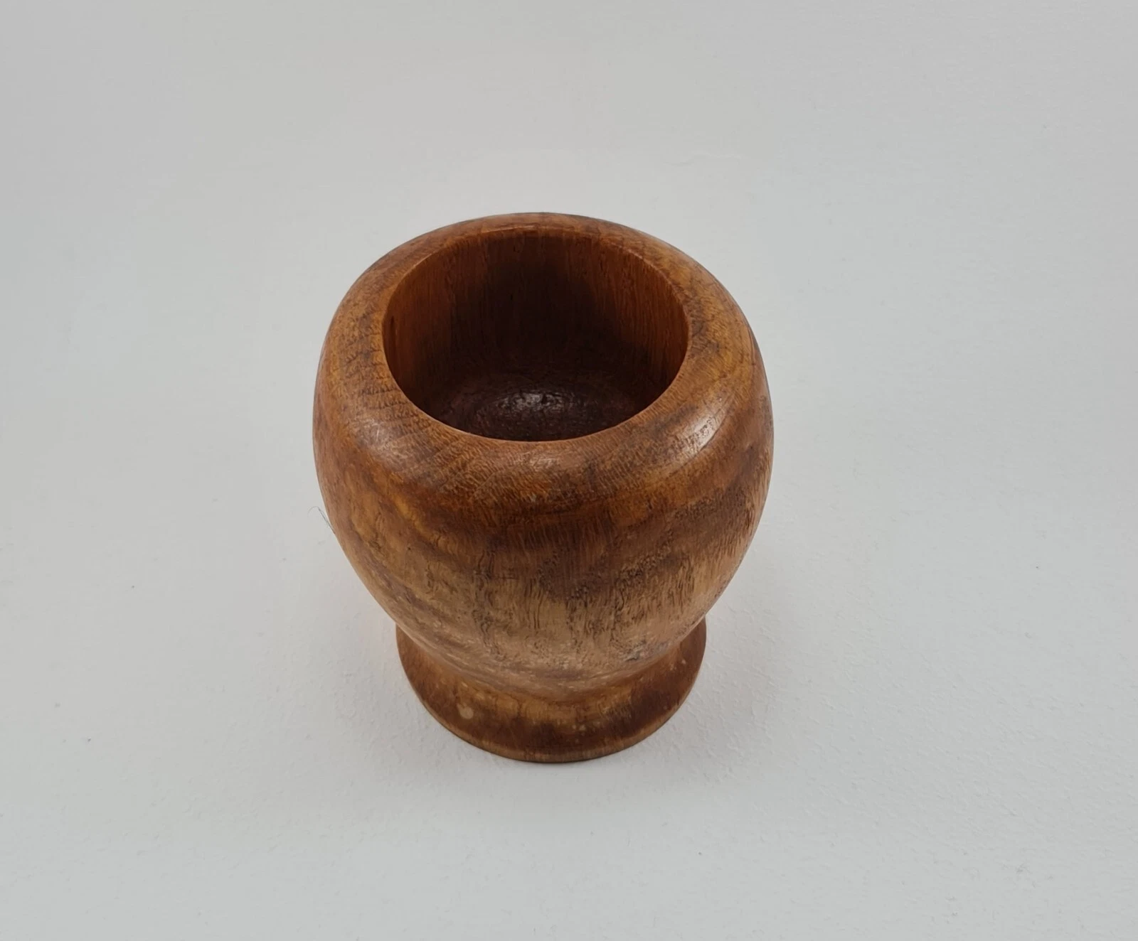 Handcrafted Natural Wooden Mortar Garlic Spice Crusher Herb Grinder Kitchen Tool