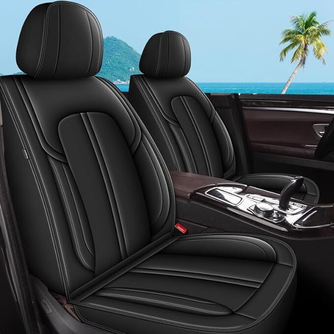 Custom Faux Leather Seat Covers for Nissan Sentra 2008-2024 - Front & Rear 5-Seat Set