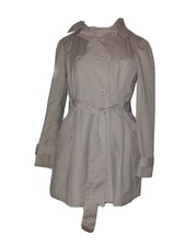 Ladies Women's Open Coat Jacket Size 10 Light Grey