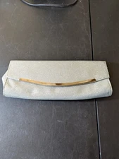 Payless Shoe Source silver glitter clutch