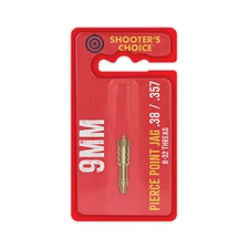 Shooter's Choice Pierce Point Jag f/9MM/38/.380 & .357 Solid Brass w/8-32 Thread
