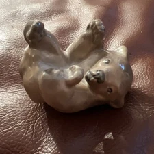 Royal Copenhagen Bear Cub Figurine Glazed 2.5in #1124