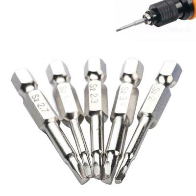 5Pcs/Set Magnetic-Dreieck-Kopf-Schraubendreher-Bits Schaft S2 Hex Heiß 1/4DE ,
