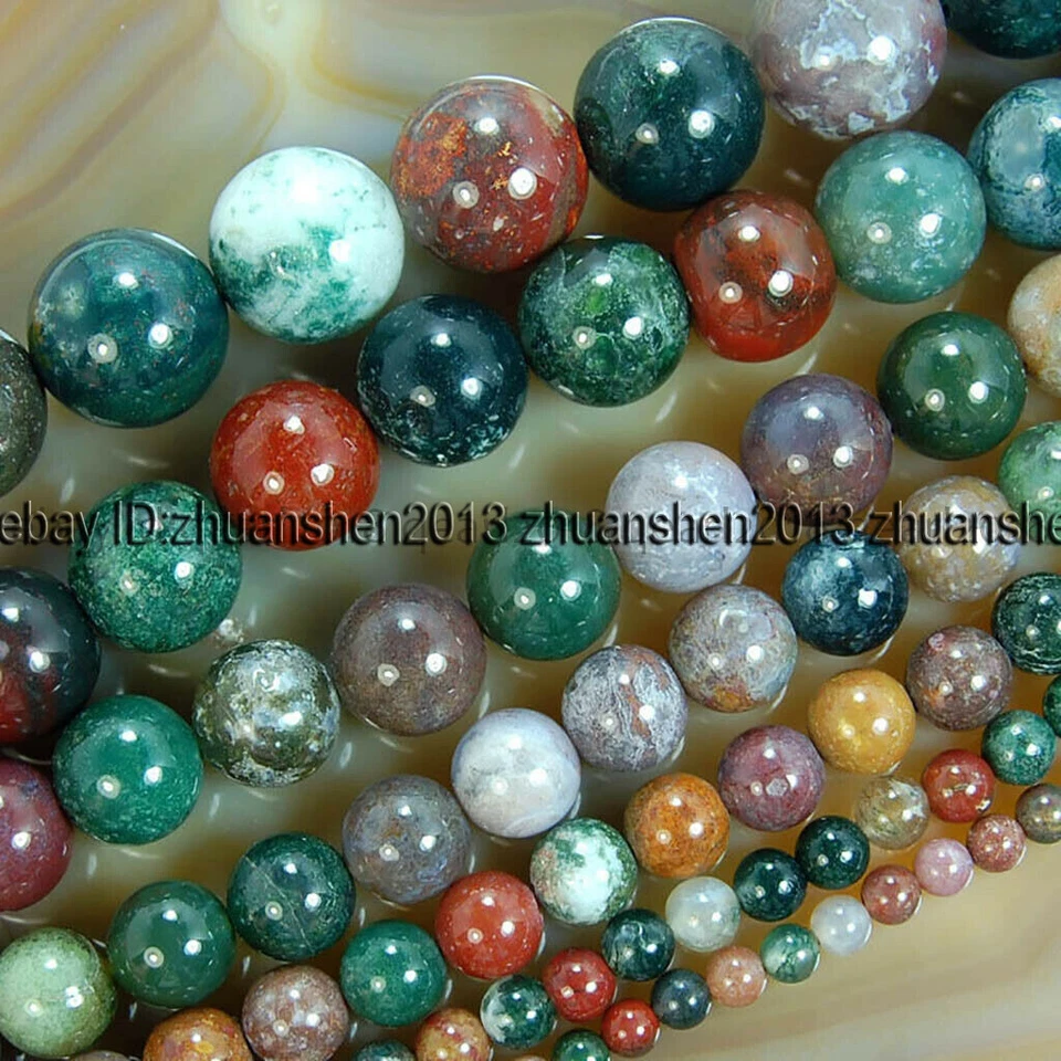 4/6/8/10/12/14 mm ágata/ojo de tigre/cuarzo mezcla gemas suaves redondas cuentas sueltas hilo Foto 2 de 4