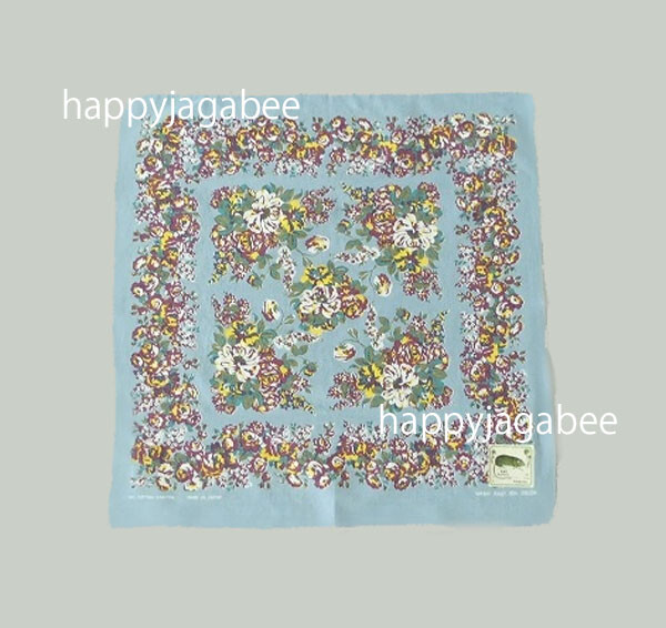 * Kapital Fast Color Selvage Bandana " Dianthus Champetre "  Sax K2404BA522 image 6