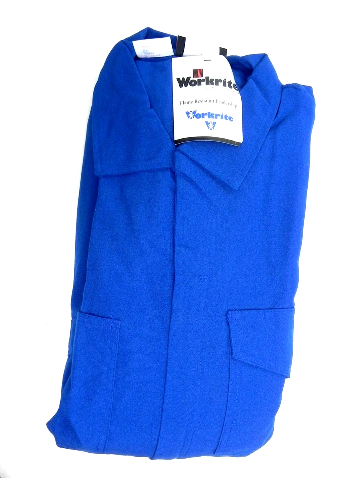 X-Large-R Flame Resistant Nomex Royal Blue Coverall Workrite 110NX60RB50 (HR) - Image 3 of 4