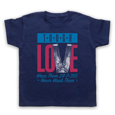 TOUGH LOVE DENIM JEANS RETRO VINTAGE KLEIDUNG MODE KINDER KINDER T-SHIRT
