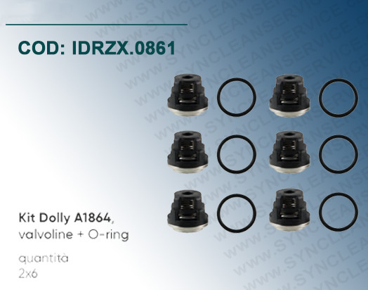 Kit Dolly A1864 Idrobase ZX.0861 per Pompe HPE 8.14 2800 e HPE 9