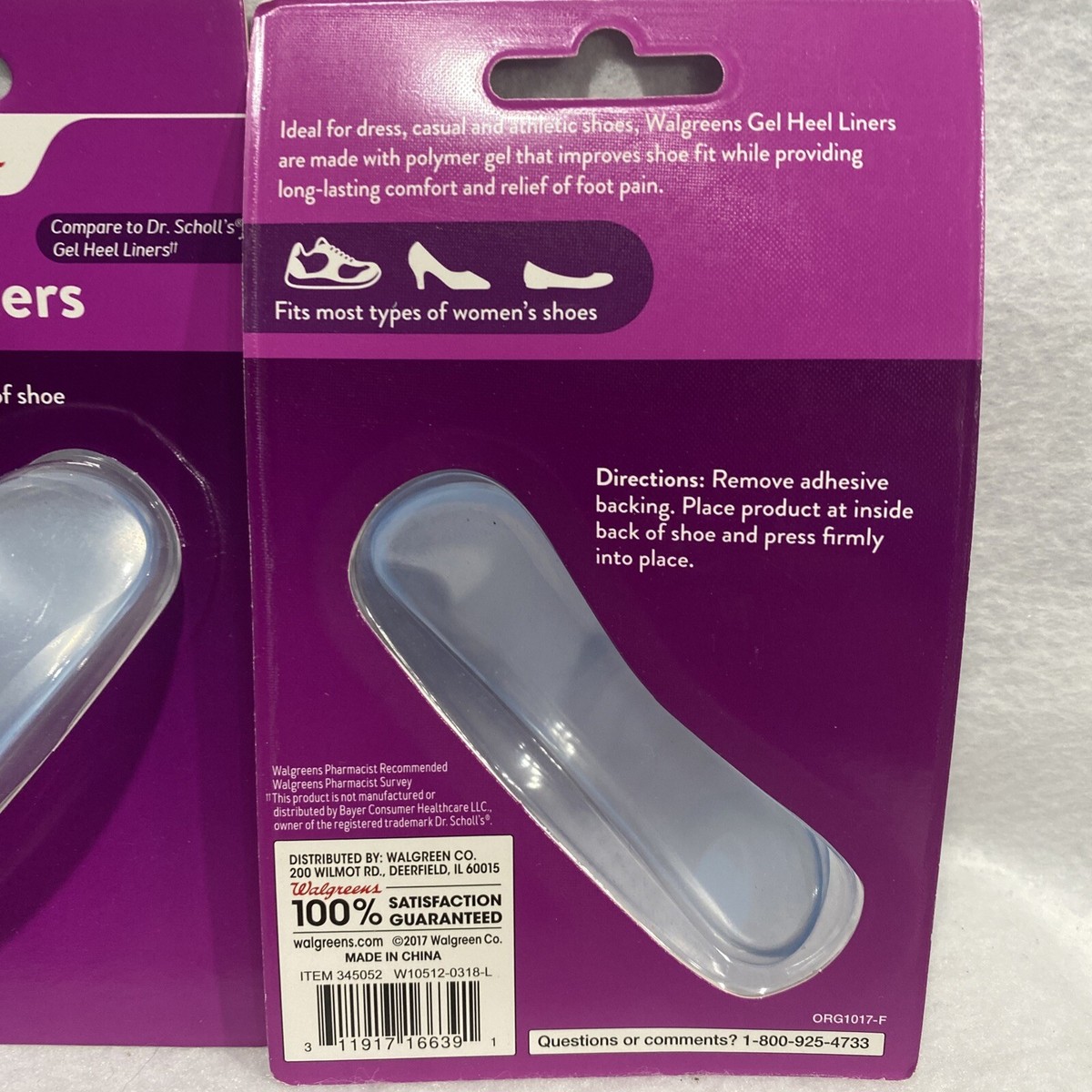 Foot Cushions Heel Inserts Walgreens Lot Of Walgreens Brand