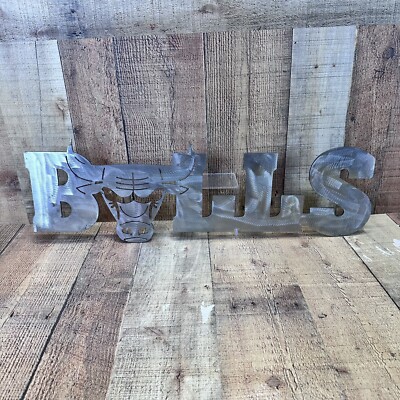 Chicago Bulls 25x6 Metal Cmc Wall Art Sign