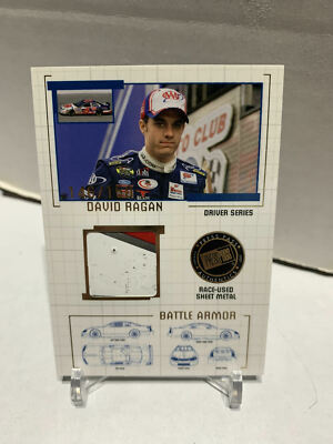 DAVID RAGAN 2007 Press Pass Battle Armor Drivers Race-Used Sheet Metal Card /150