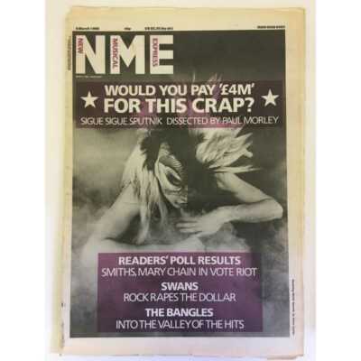 NEW MUSICAL EXPRESS NME MAGAZINE 8 MARCH 1986 npbox0044 SWANS THE BANGLES LS