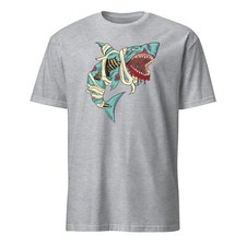 Camicia zombie squalo zombie inquietante costume Halloween maglietta mamma taglia S-3XL regalo