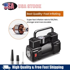 12V Heavy Air Compressor Car Tire Inflator Electric Pump Auto with Duty Portable