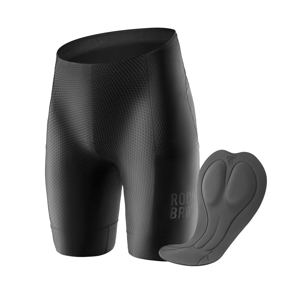 ROCKBROS Fahrradhose Herren Damen Atmungsaktiv Kurz Radhose Euro Größen L-4XL