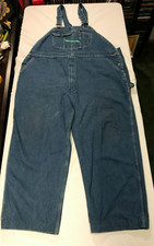 Key Imperial Bib Overalls Denim Workwear Men's Size 48 X 30