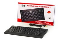 Link Mini Tastiera Italiana Multimedia Usb