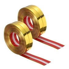 2pcs Wall Corner Protector Molding Trim 1.2" 10 ft Flexible Caulk Strip, Gold