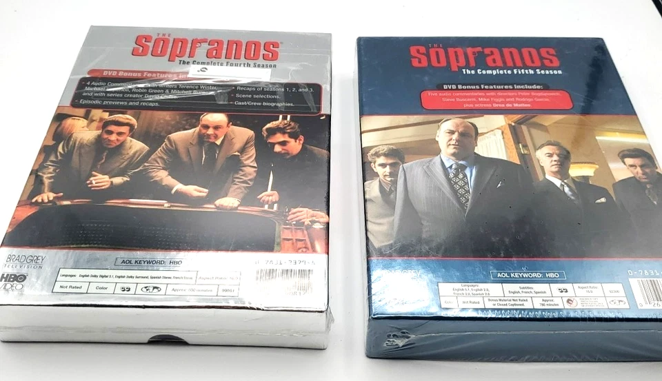 The Sopranos Complete Fourth Season 4-DVD Set & Season 5  2003 HBO Series NEW - Image 2 of 4