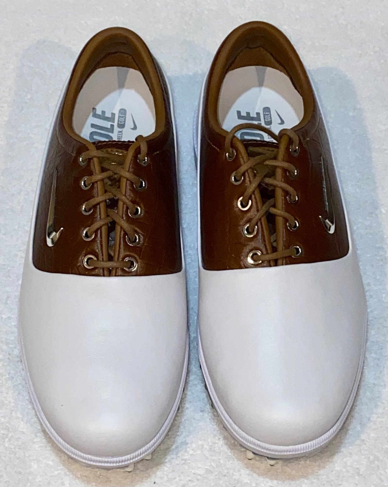 NIKE Air Zoom Victory Tour White Light British Tan Golf Shoes Cleats Mens Sz 7 thumbnail 4