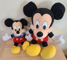 Lot of two Vtg Mickey Mouse Plush by Matel Inc. 1980's