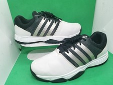 Adidas Men Size 10 360 Traxion Bounce Q44994 Lace Up Black/White Golf Shoes