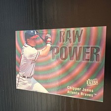 1996 Fleer Ultra - Raw Power Chipper Jones #596. Atlanta Braves