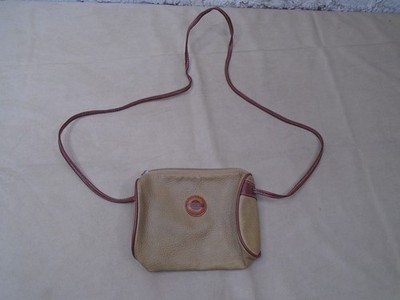 ESpirit Genuine Leather Purse Vintage Pebbled Tan Brown Crossbody