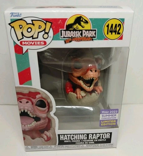 Funko Pop Jurassic Park Hatching Raptor #1442 Summer '23 Convention Exc. Movies