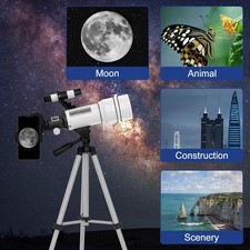 High Power 70mm Astronomical Telescope for Adults Kids Moon Watching