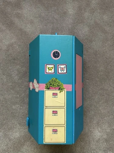 Vintage Barbie 1984 Home & Office Foldable Playset Day To Night Fashion Hexagon