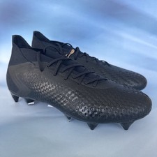  260 Adidas Predator Accuracy.1 SG Soccer Cleats Black Men's Size 8.5 GW4581