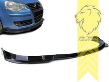 Frontspoiler Spoilerlippe für VW Polo 9N3 Standard Stoßstange schwarz glänzend