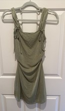 New SHEIN ballet Style Tank Dress Green Small S