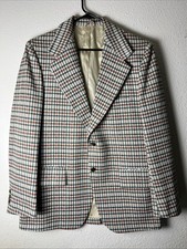 Vintage Rough Rider Blazer Jacket Men's Leisure Suit Sport Coat Disco