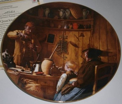 Sammelteller Albert Anker Der Quacksalber Wandteller Porzellan Ankers Erbe