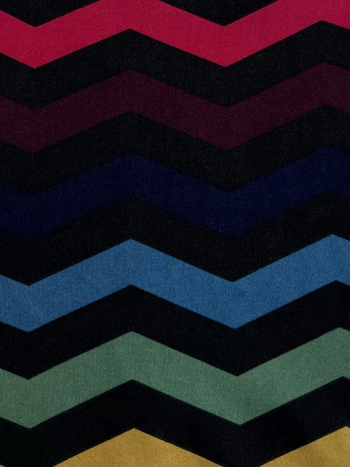 LuLaRoe Leggings TC Tall Curvy Unicorn BLACK Colorful CHEVRON RAINBOW Pride SOFT - Image 2 of 4