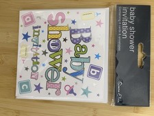 Simon Elvin Baby Shower Invitation. 6 Cards & Envelopes. New