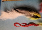 5 Articulated Musky Pike Bass or Saltwater Streamer Flies Hand Tied — photo 4